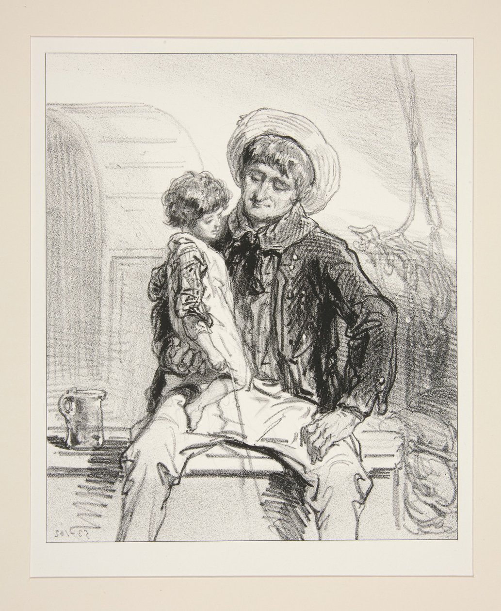 Der Erbe des Bootes von Paul Gavarni