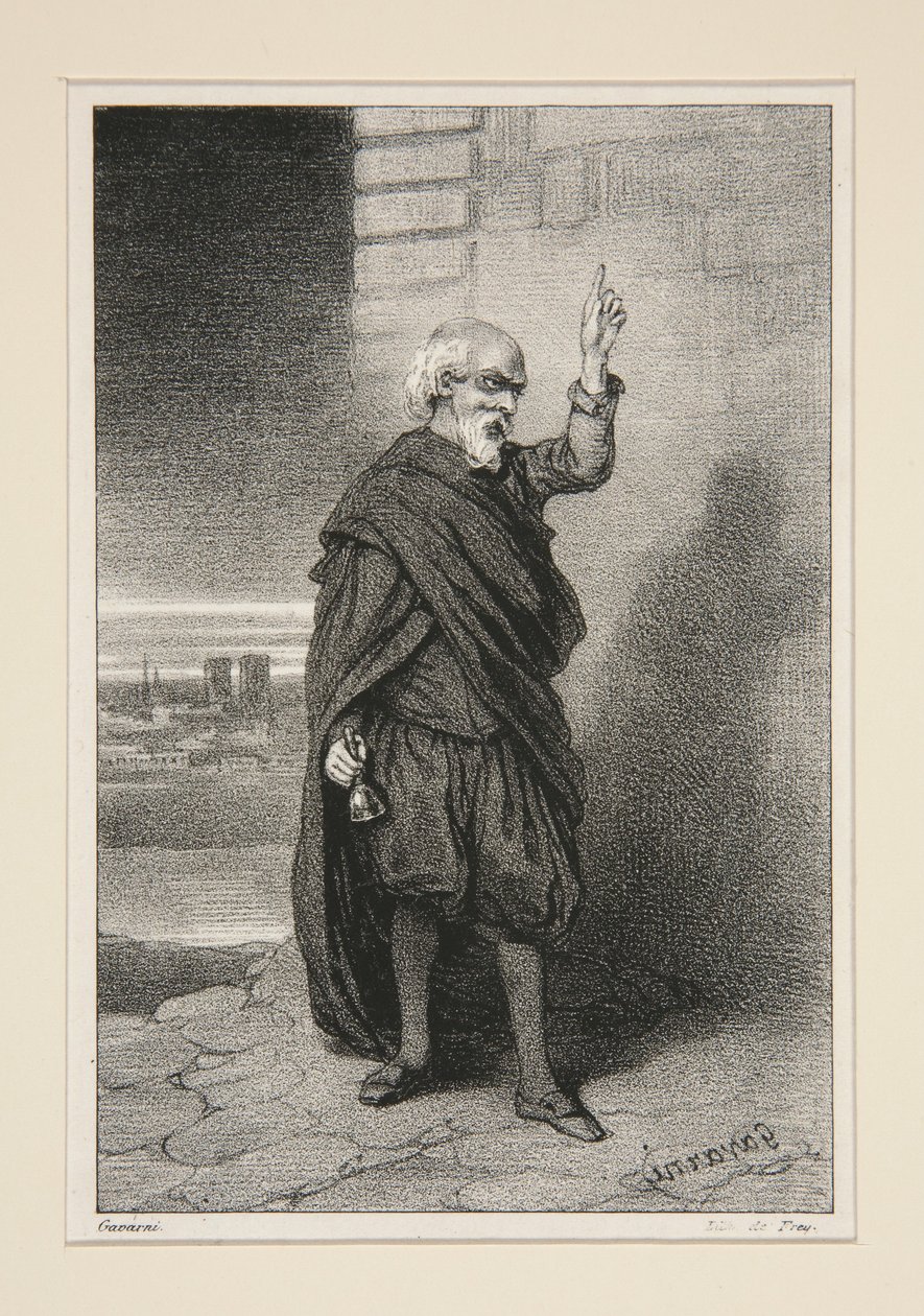 Der Totenglockenläuter von Paul Gavarni