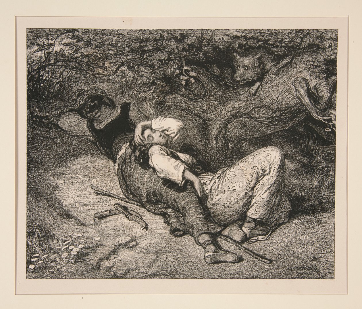 Der Wolf von Paul Gavarni