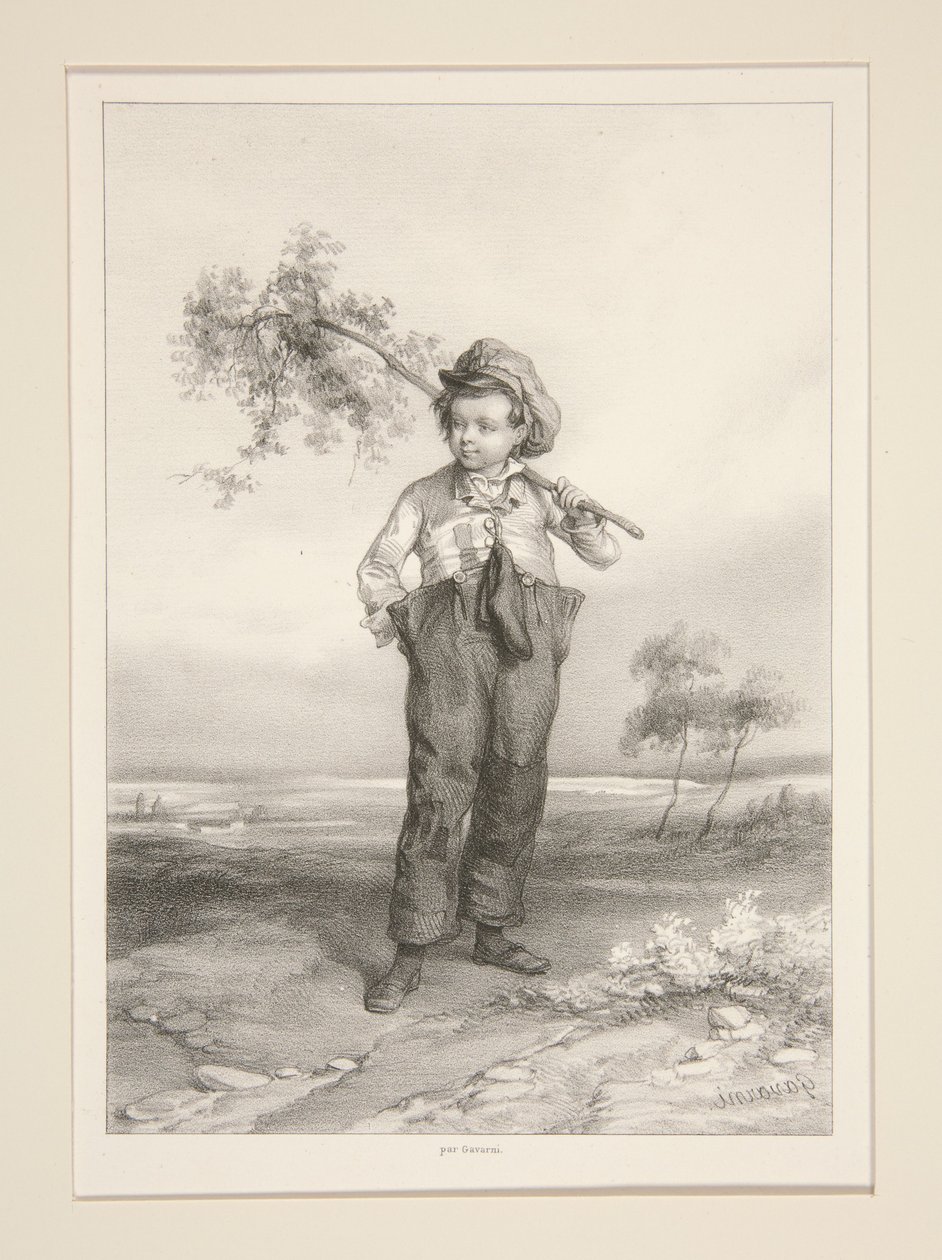 Der Maikäferhändler. von Paul Gavarni
