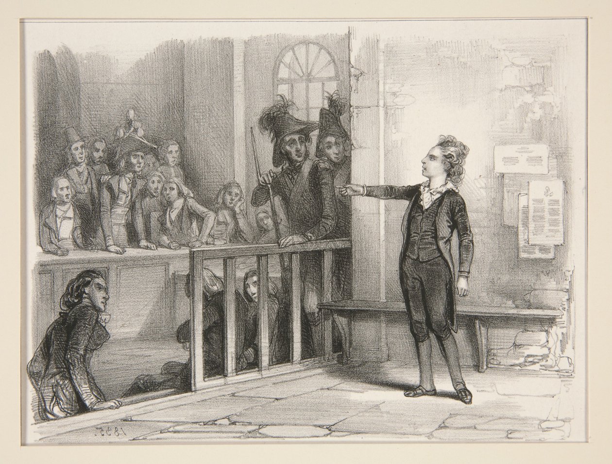 Der kleine Redner. von Paul Gavarni