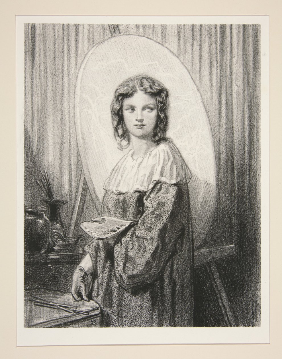 Die Künstlerinnen / Frau Diana S... von Paul Gavarni