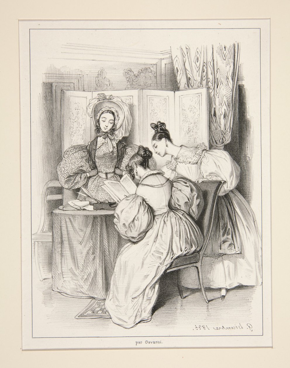 Die Frauen. Journal du Siecle. von Paul Gavarni