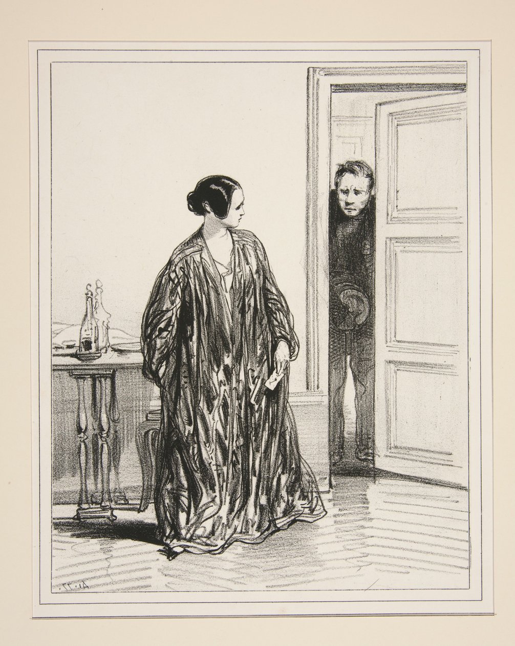 Les cigares de Clichy lui donnent la migraine a ce jeune homme... von Paul Gavarni