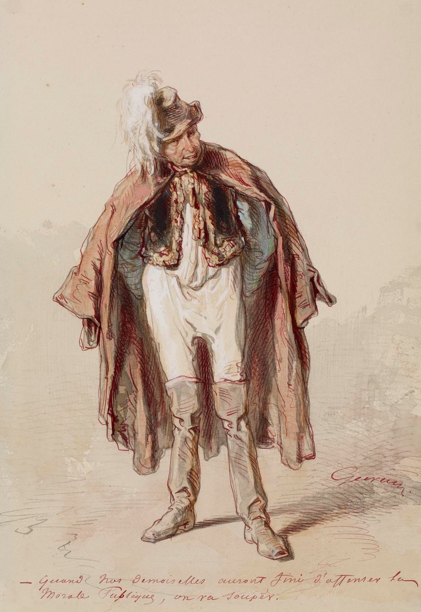 Mann im Kostüm von Paul Gavarni