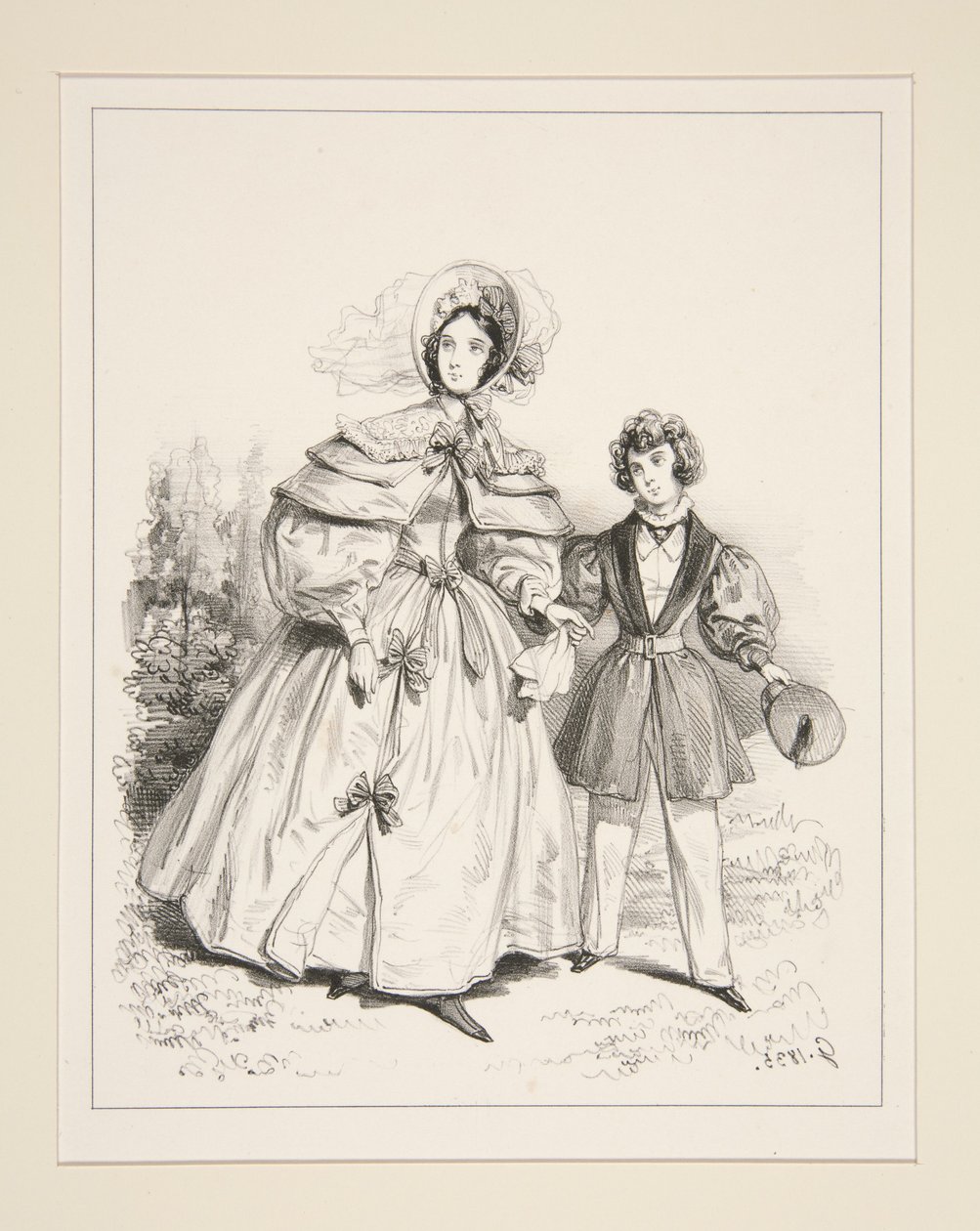 Morgennegligé. 1835. von Paul Gavarni