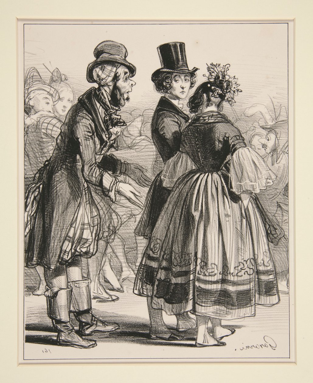 Nr. 6 - Der Karneval - Prete un peu la voleuse von Paul Gavarni