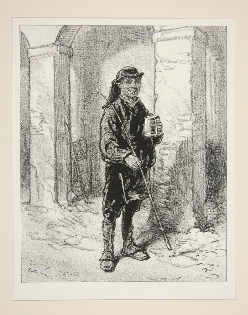 Nichts, bei meinem Wort! Wie ein bitteres Ale, um den Pferden Beine zu machen! von Paul Gavarni