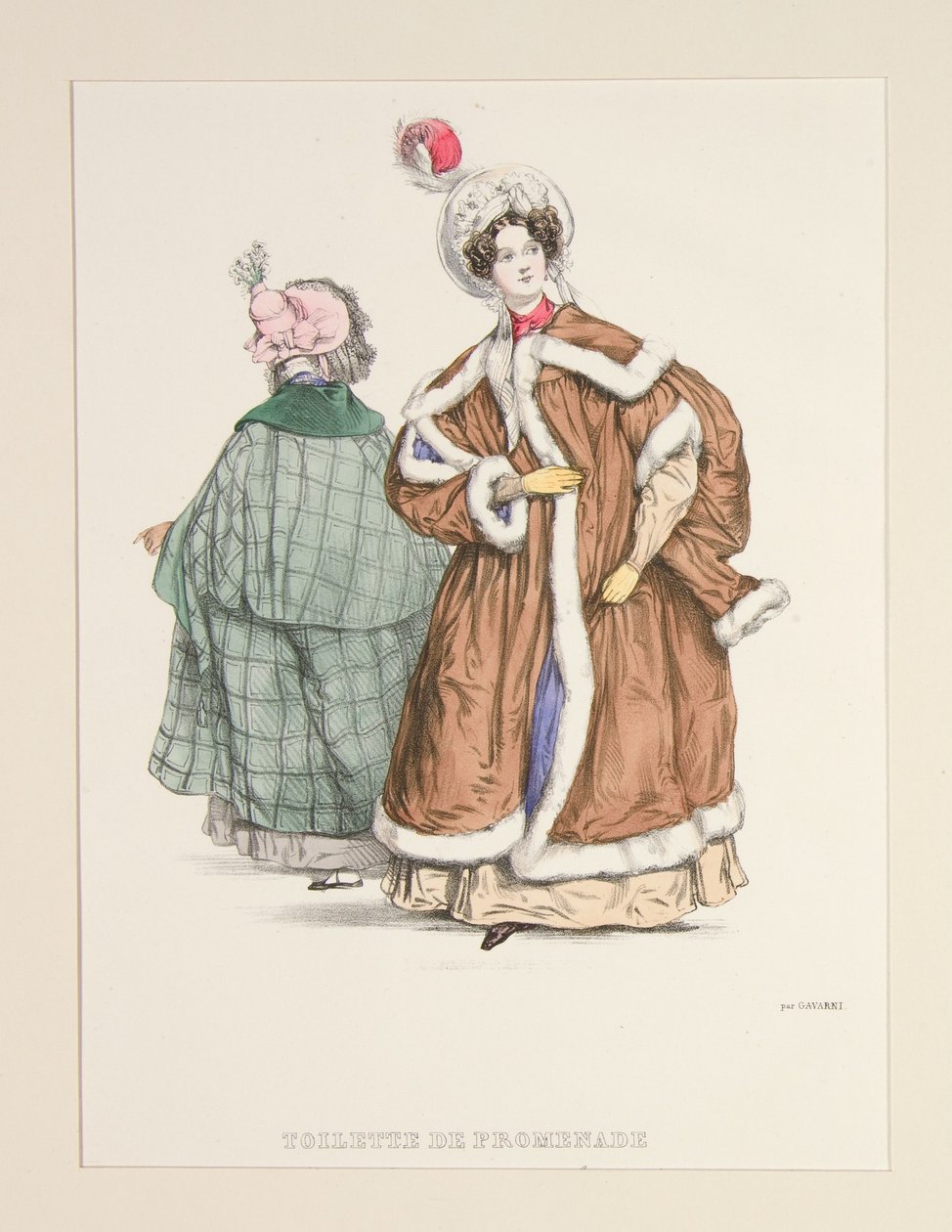 TOILETTE DE PROMENADE. Manteau boyard, ... von Paul Gavarni