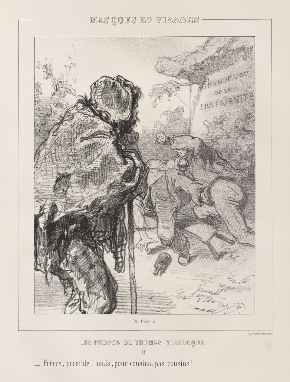 Die Worte des Thomas Vireloque, XI-XX von Paul Gavarni