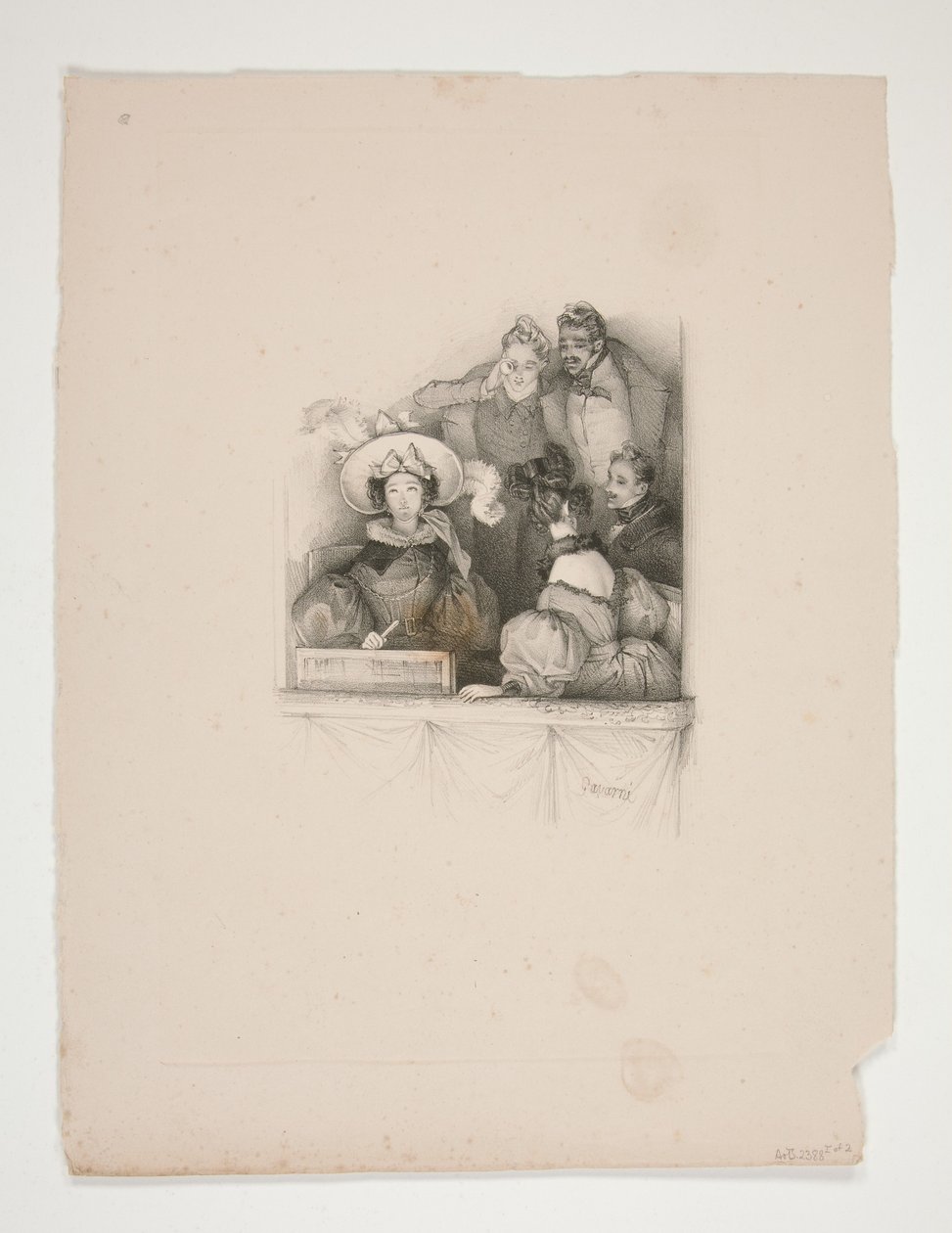 Eine Loge in der Oper von Paul Gavarni