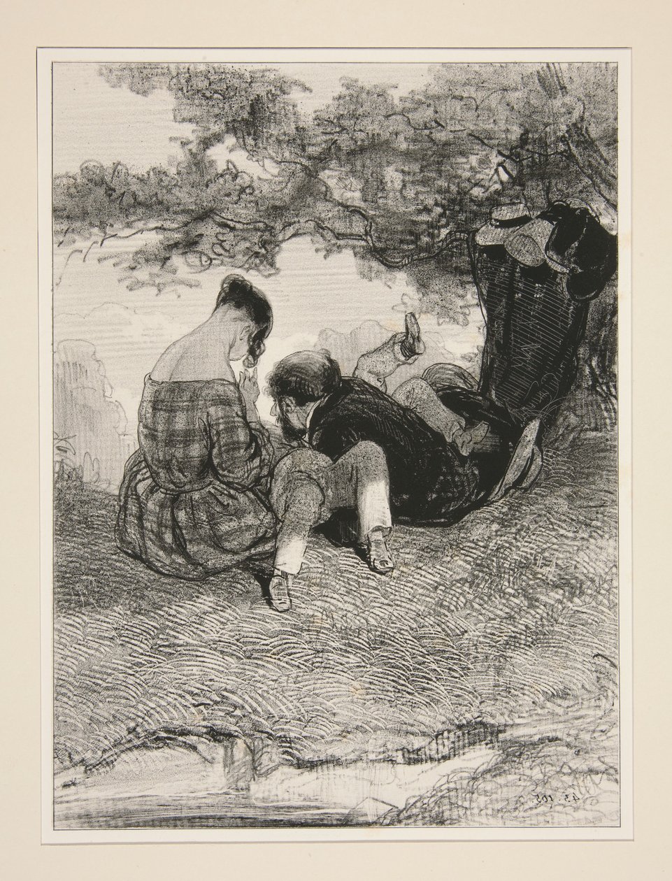 Ein Nest im Wald von Paul Gavarni