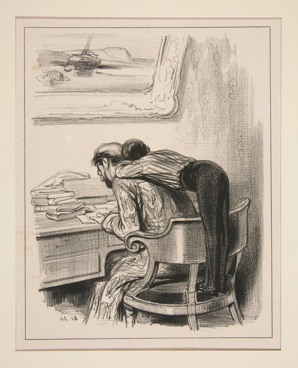 Ein Kleiner aus dem Internat, der sagte, du seist ein Abtrünniger... von Paul Gavarni