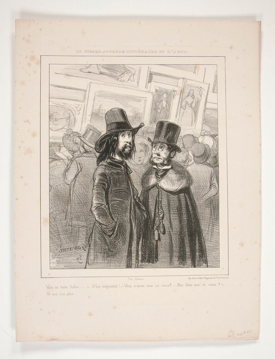Voila ein trauriger Salon von Paul Gavarni