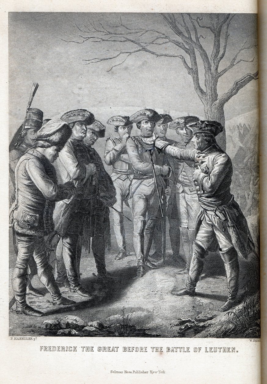 Friedrich der Große vor der Schlacht von Leuthen, 1882 von Paul Haendler