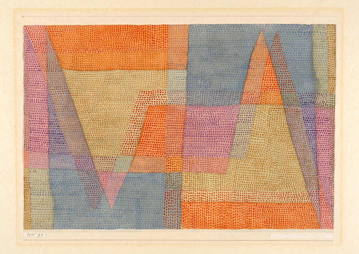 Das Licht und die Schärfen, 1935 von Paul Klee