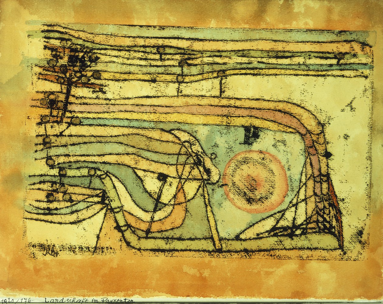 Landschaft im Pankenton von Paul Klee