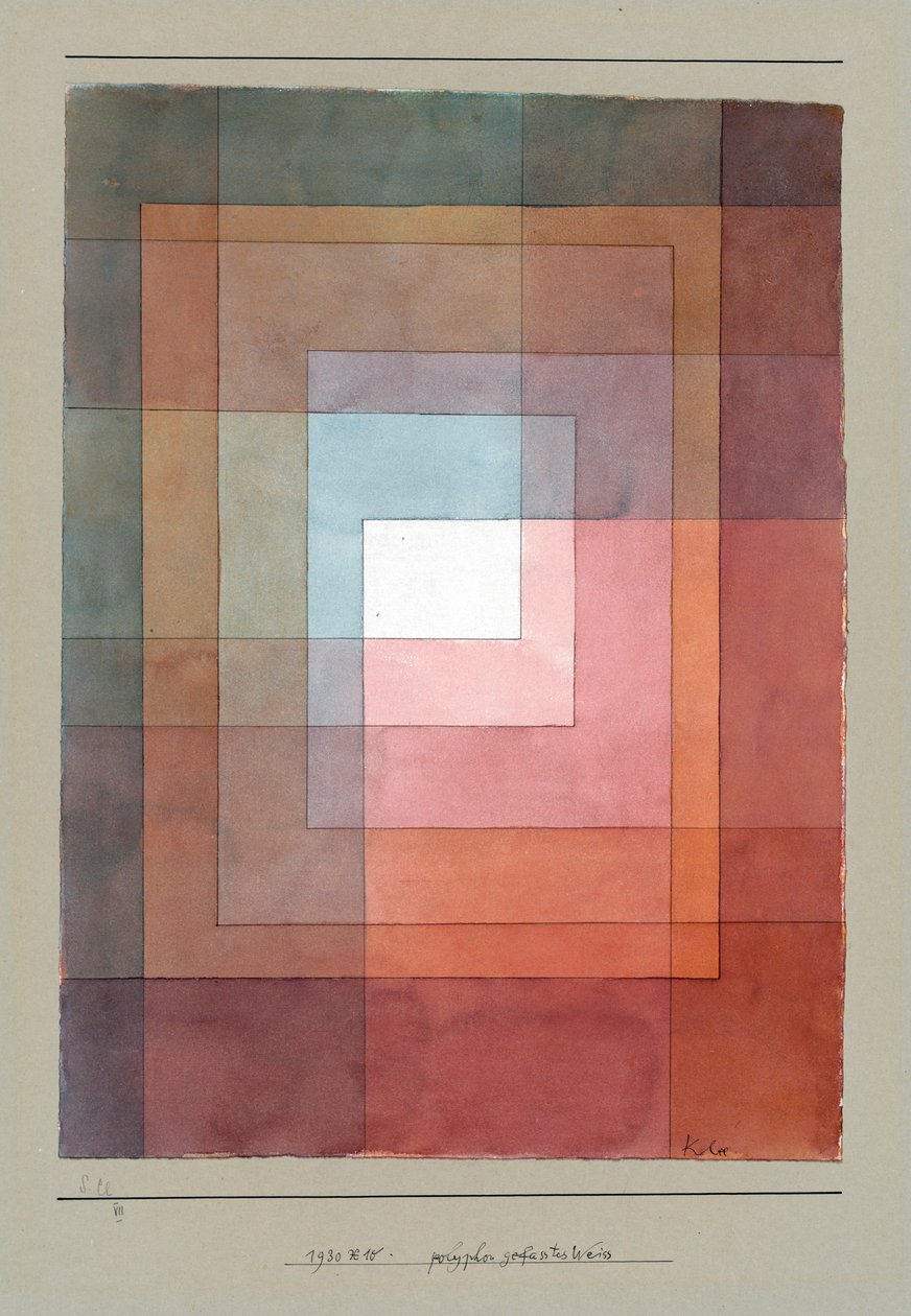 Polyphon gefasstes Weiß von Paul Klee