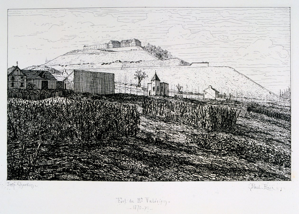 Fort du Mont Valérien, Belagerung von Paris, 1870-1871 von Paul Roux