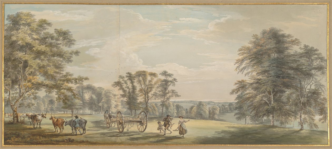 Morgendämmerung im Luton Park von Paul Sandby