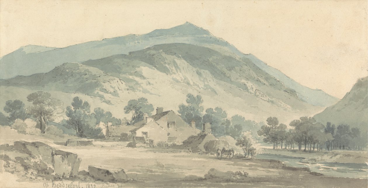 Landschaft bei Beddgelert, Nordwales von Paul Sandby Munn