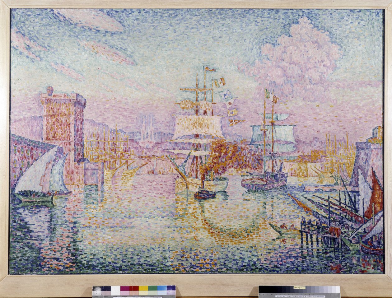 Einfahrt in den Hafen von Marseille. Gemälde von Paul Signac (1895-1935) von Paul Signac