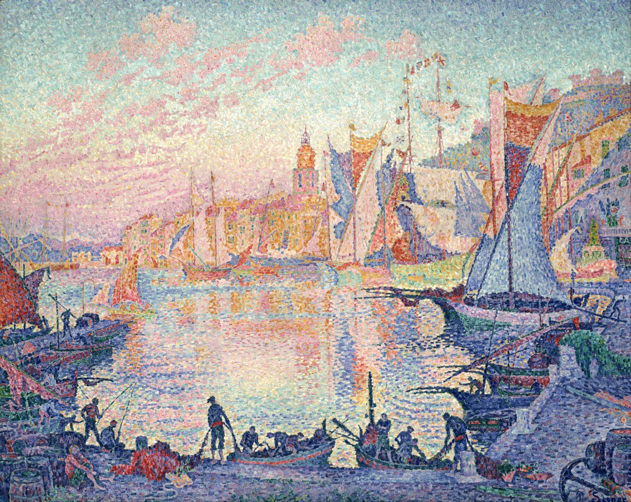 Der Hafen von Saint-Tropez von Paul Signac