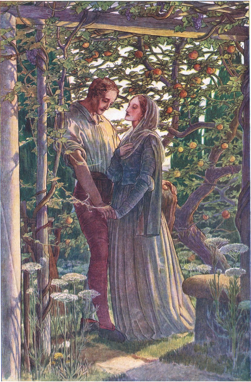 Schöne Begegnung der seltensten Zuneigungen, Illustration aus Der Sturm, 1908 von Paul Vincent Woodroffe