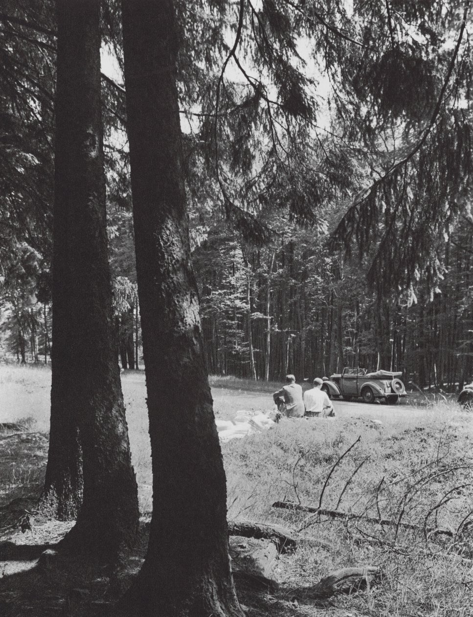 Eine Rast im Wald, Bayern von Paul Wolff