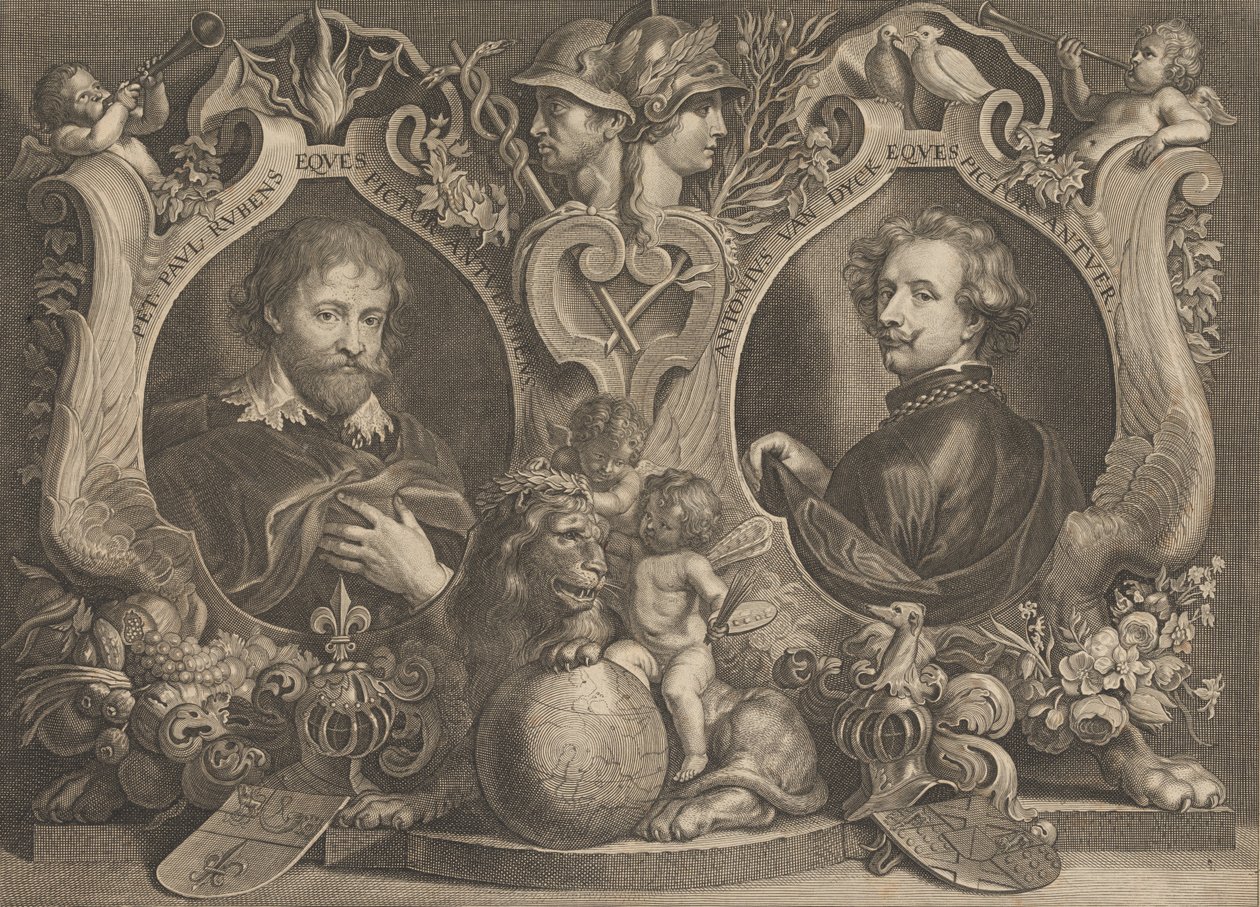 Antonius Van Dyck Eques und Peter Paul Rubens Eques von Paulus Pontius