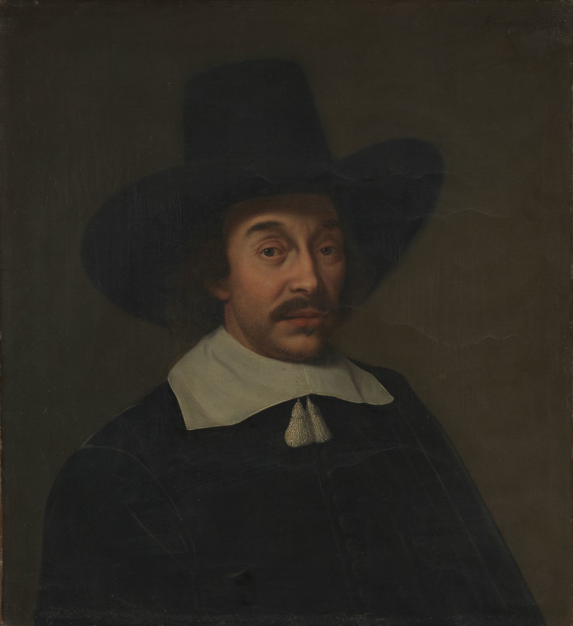Porträt eines Mannes, möglicherweise Jan de Hooghe (1608-1682) von Paulus Hennekyn