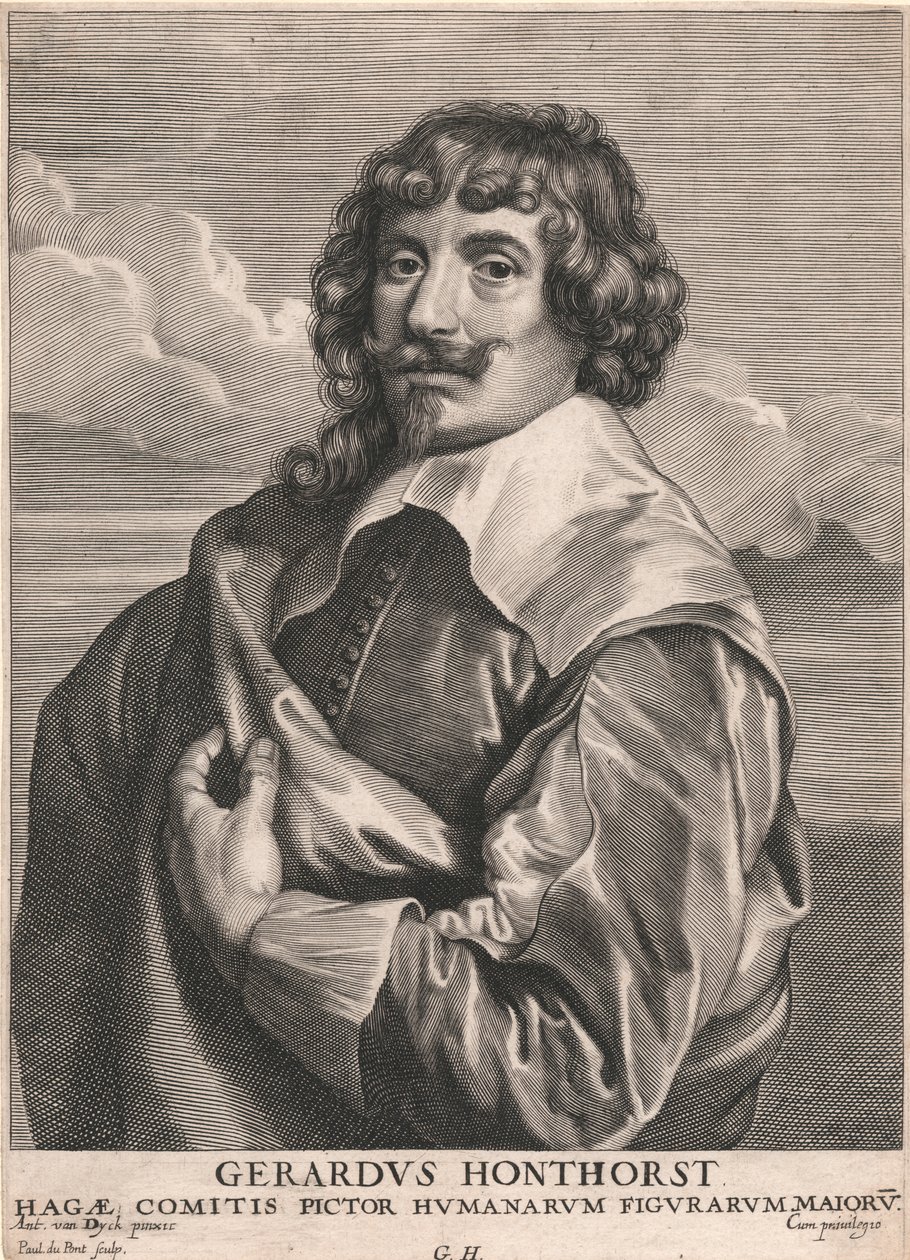 Gerardus Honthorst, Comitis Pictor Humanarum Figurarum Majoru von Paulus Pontius