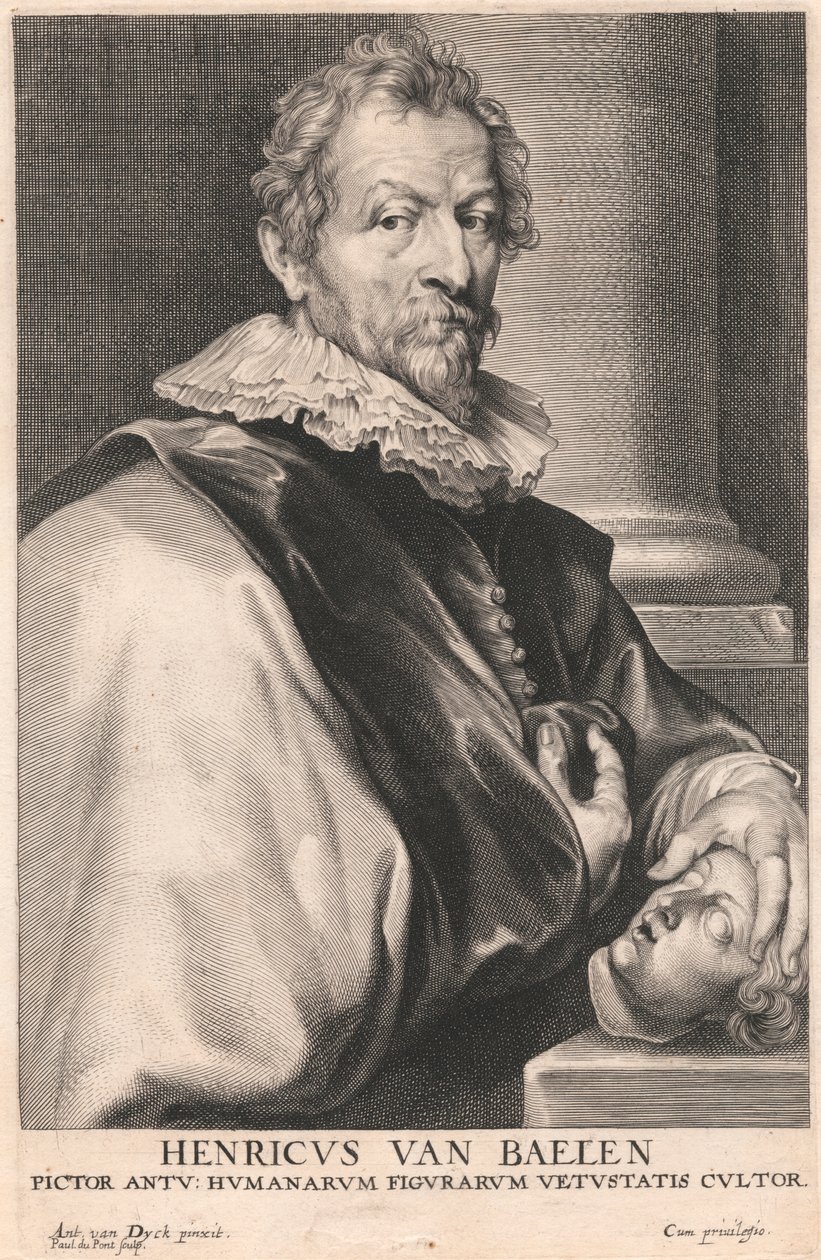 Henricus van Baelen, Maler aus Antwerpen; Bewunderer antiker Figuren von Paulus Pontius