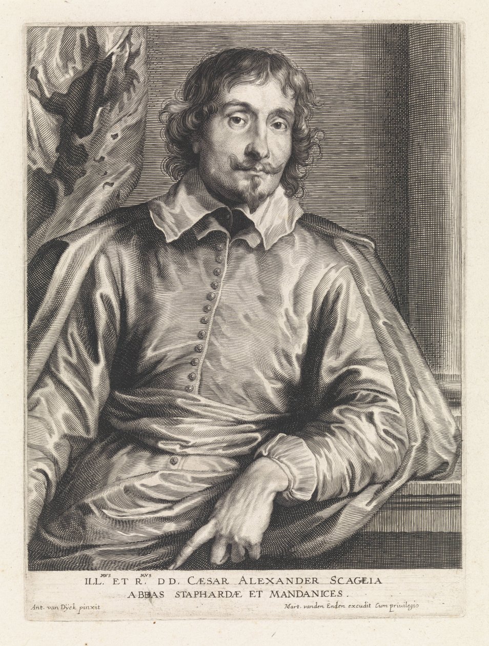 Porträt von Cesare Alessandro Scaglia von Paulus Pontius