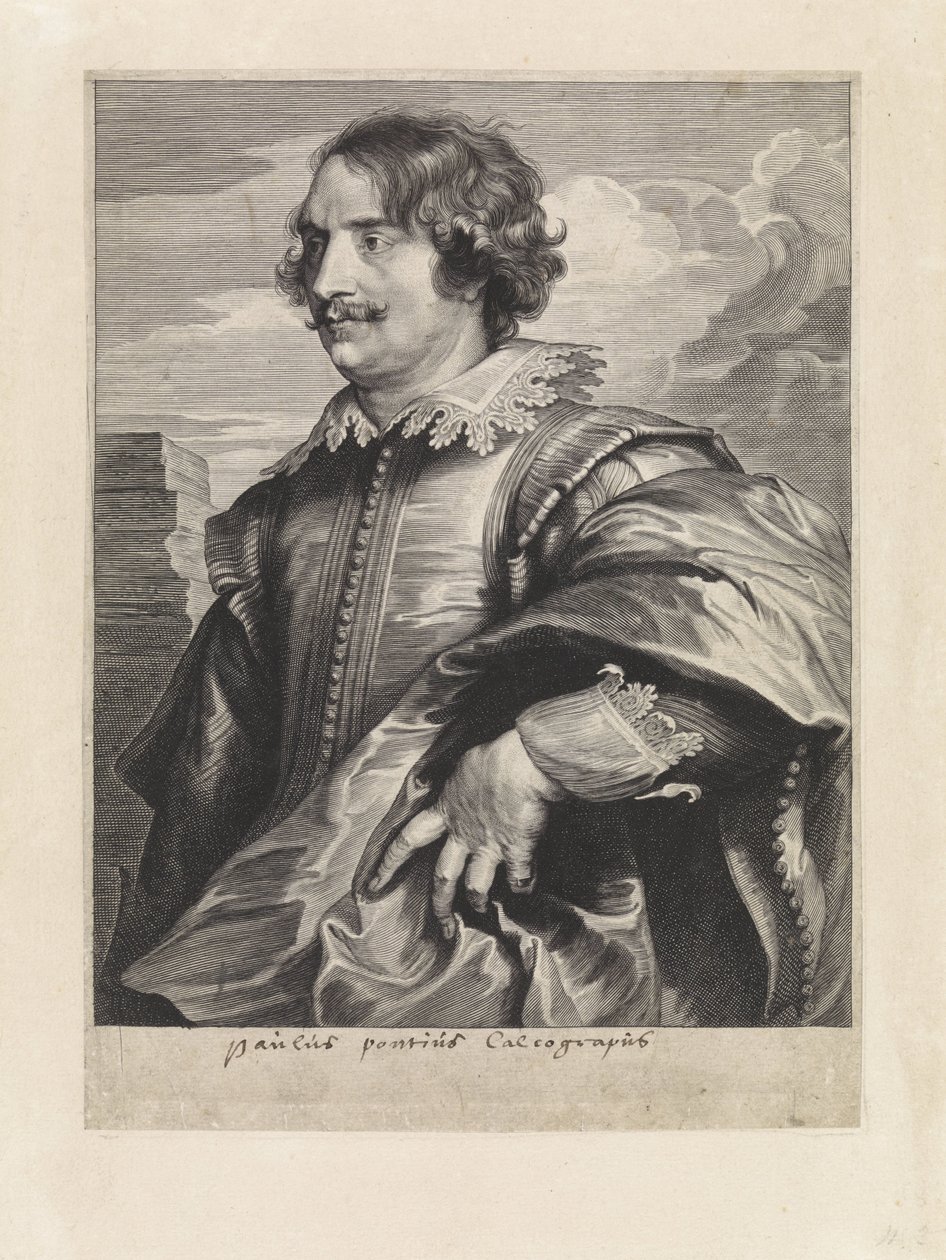 Porträt des Graveurs Paulus Pontius von Paulus Pontius
