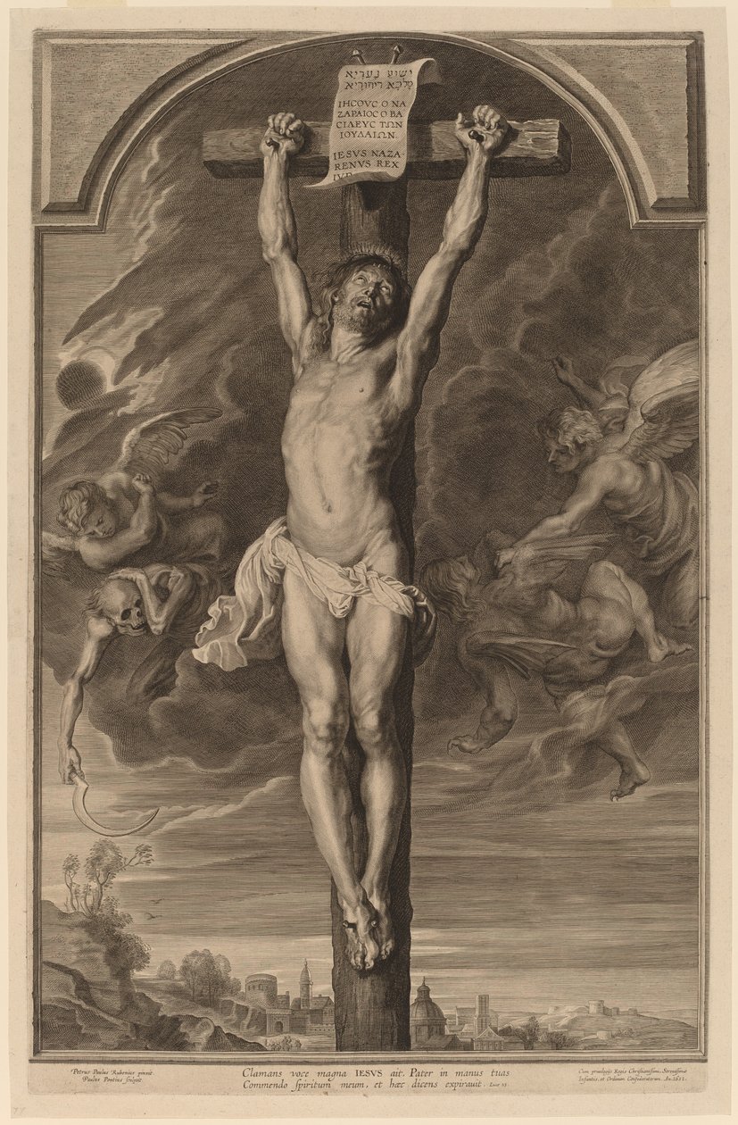 Christus am Kreuz von Paulus Pontius, after Sir Peter Paul Rubens