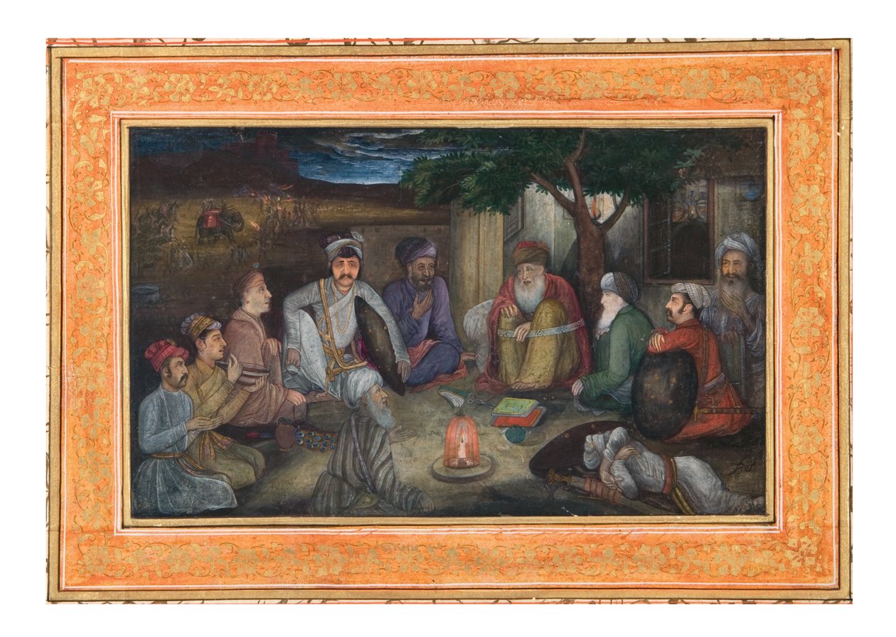 Reisende versammeln sich in der Nacht, ca. 1640 von Payag
