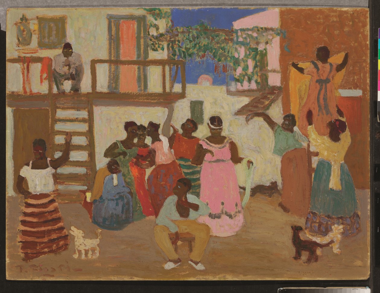 Preparando el candombe (Dekoration), um 1935 von Pedro Figari