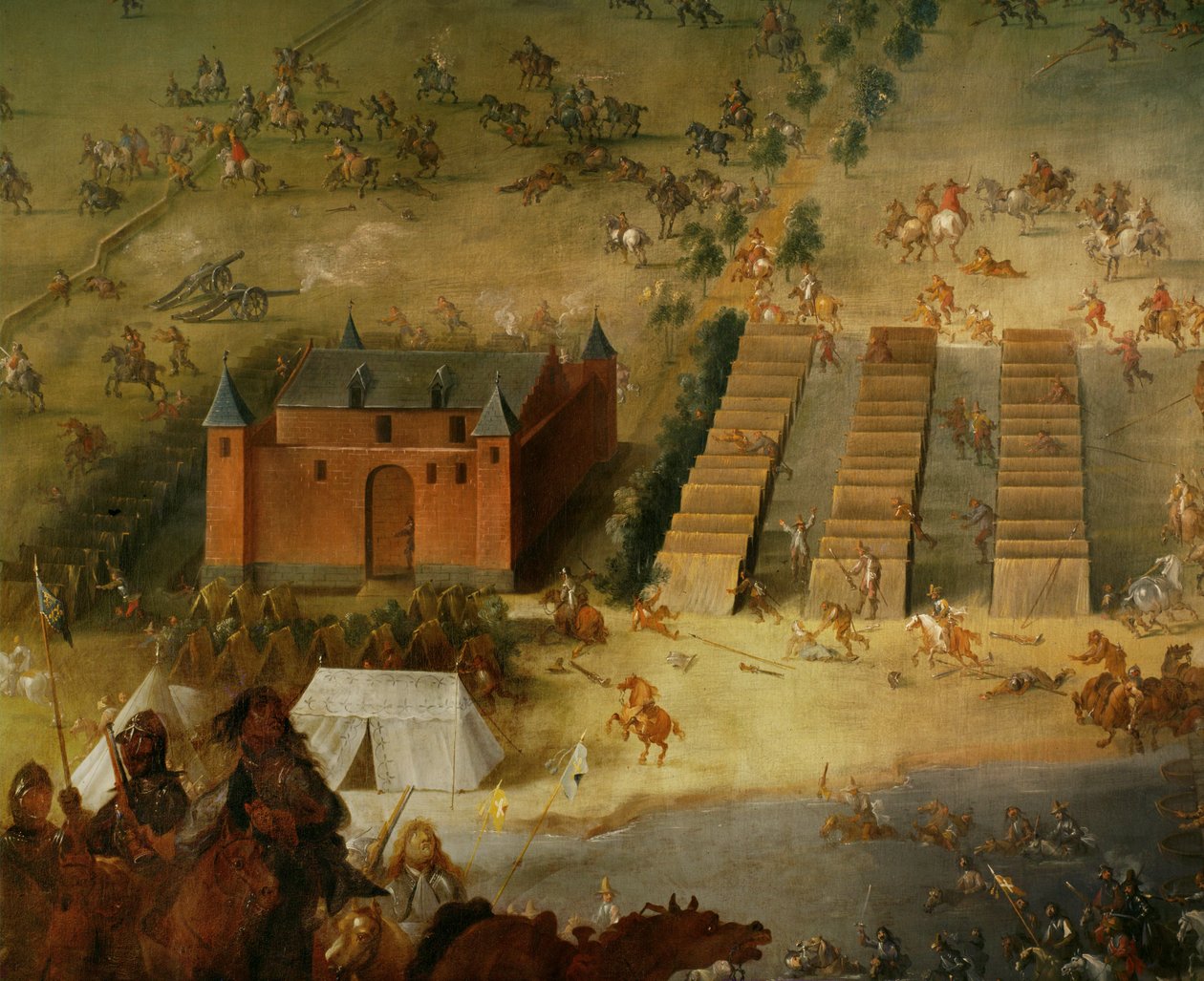 Dreißigjähriger Krieg: Die Schlacht von Diedenhofen 1639, als Liga-General Graf Piccolomini französische Truppen besiegte von Peeter Snayers