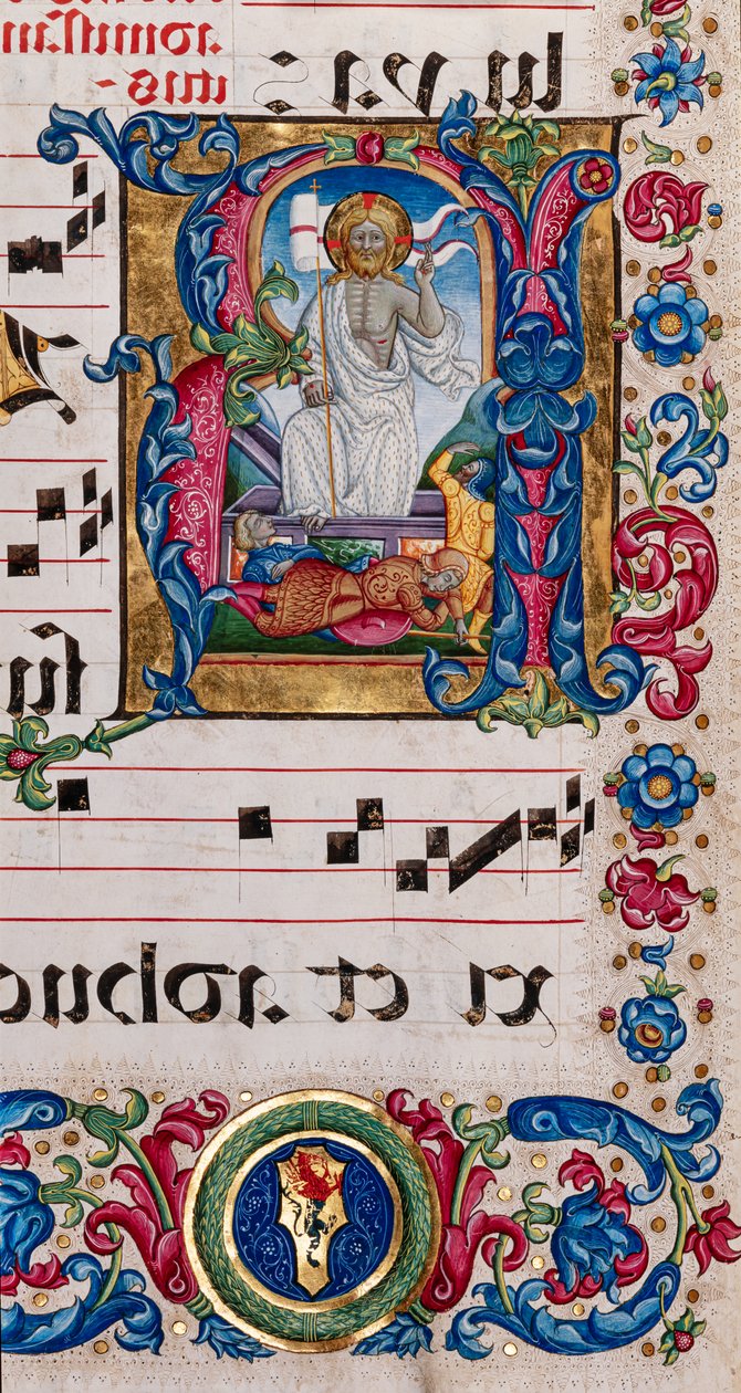 Piccolomini-Bibliothek: Chorbuch, cod. 101.7, ff. 14r mit 