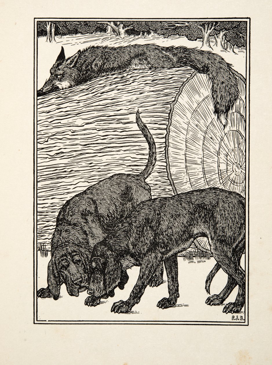 Schlau wie ein Fuchs, aus Hundert Anekdoten über Tiere, veröffentlicht 1924 von Percy J. Billingshurst