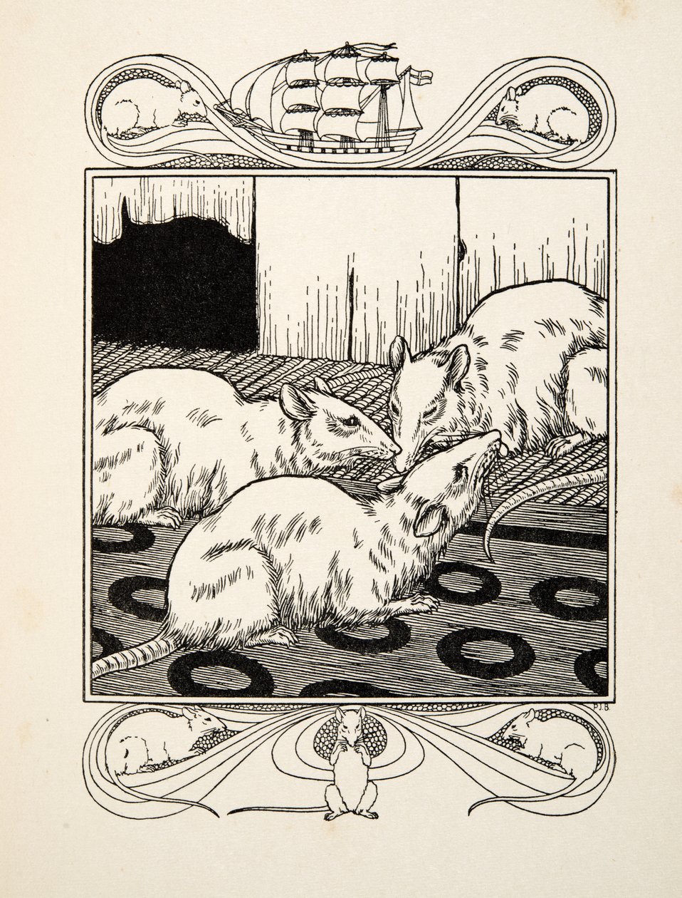 Kindespflicht, aus Hundert Anekdoten von Tieren, veröffentlicht 1924 von Percy J. Billingshurst