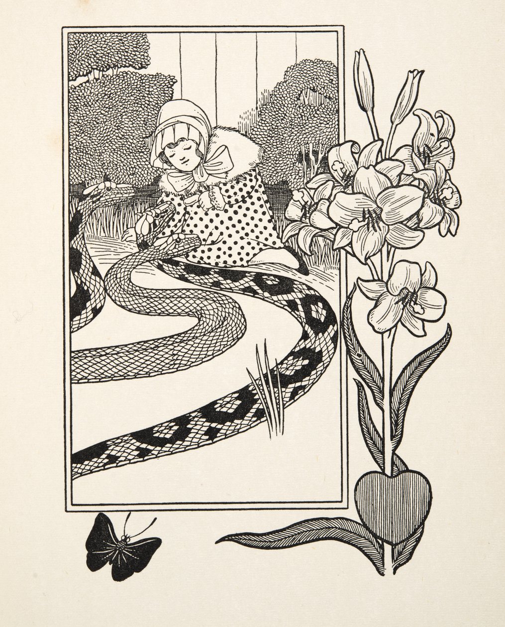 Kindliche Faszination, aus Hundert Anekdoten über Tiere, veröffentlicht 1924 von Percy J. Billingshurst