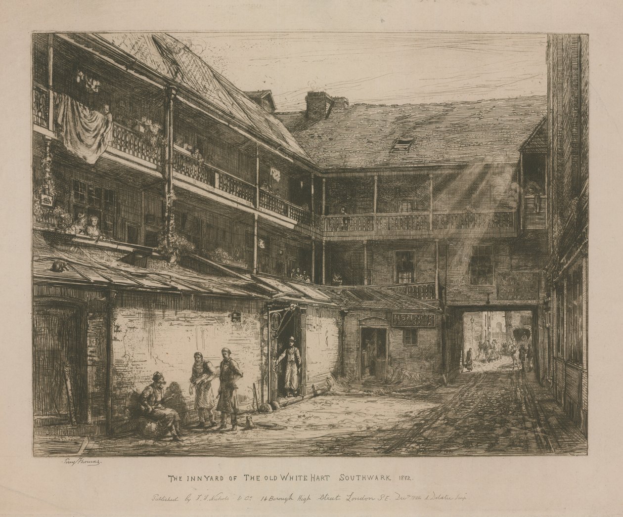 Das Alte Weiße Hart, Southwark von Percy Thomas