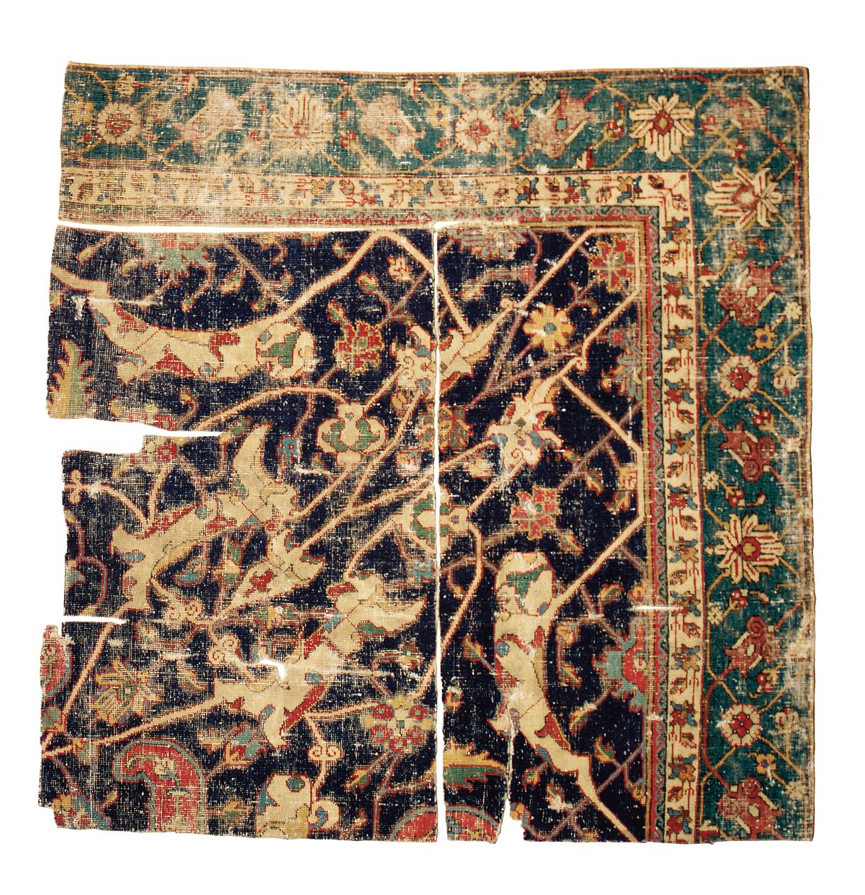 Tabriz-Medaillon-Teppichfragment, Nordwestpersien, Mitte des 16. Jahrhunderts von Persian School