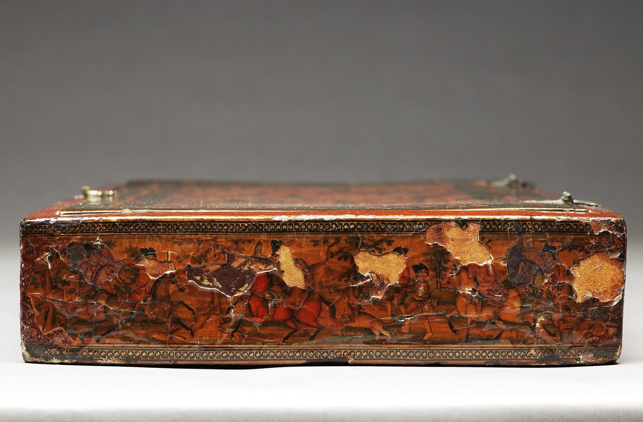 Werkzeugkasten, der die Heilige Familie darstellt, ca. 1830 von Persian School