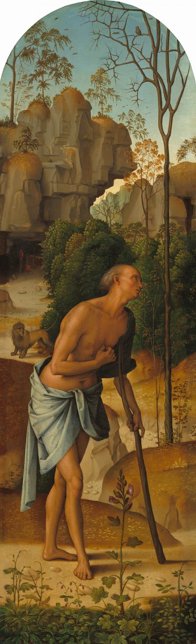 Die Kreuzigung mit der Jungfrau, dem heiligen Johannes, dem heiligen Hieronymus und der heiligen Maria Magdalena von Perugino