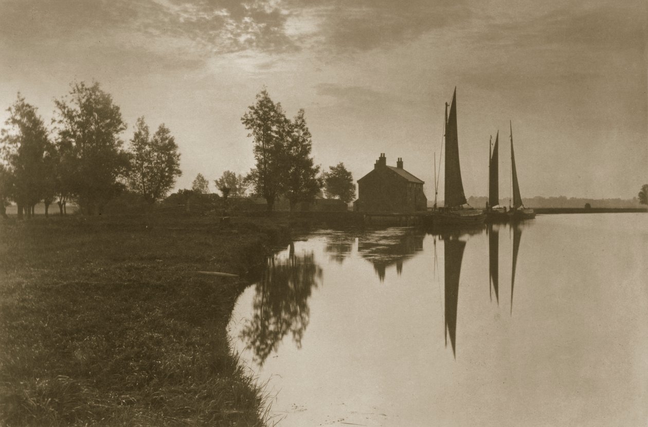 Cantley Whernes wartet auf die Wende der Gezeiten, ca. 1886 von Peter Emerson und Thomas Goodall