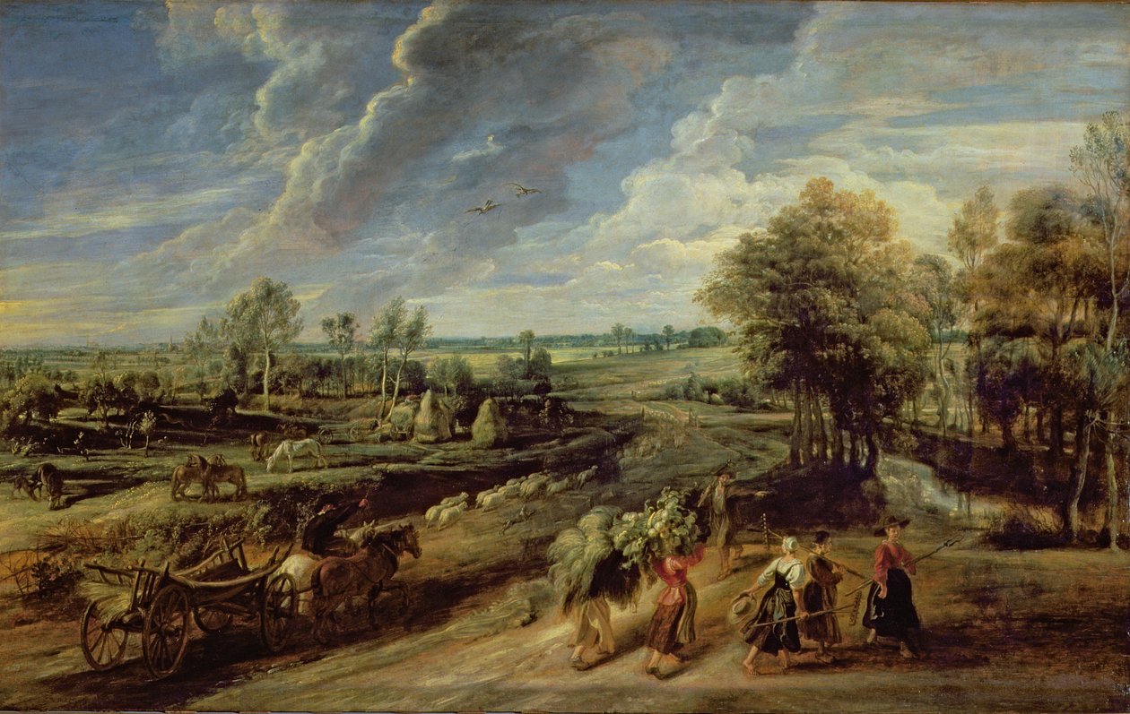 Die Rückkehr der Landarbeiter von den Feldern von Peter Paul Rubens