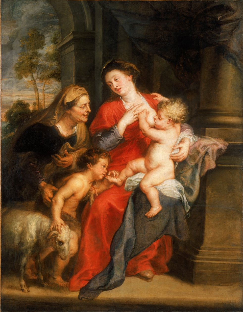 Die Jungfrau und das Kind mit den Heiligen Elisabeth und Johannes dem Täufer von Peter Paul Rubens